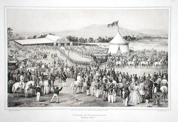 Kröningen av general Faustin Soulouque (ca 1785-1867) till kejsare av Haiti