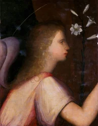 Ärkeängeln Gabriel (tempera på trä)