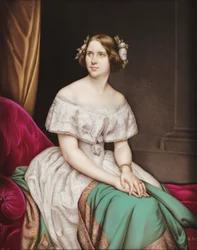 Porträtt av Francisca de Bragança, prinsessan av Joinville