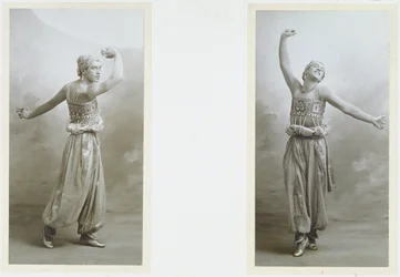 Porträtt av Vaslav Fomich Nijinsky (1889-1950) i rollen som den svarta slaven ur 