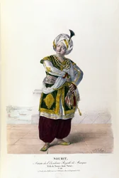 Adolphe Nourit i operan Tarare av Antonio Salieri (1750 - 1825).