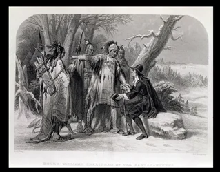 Roger Williams i ly af Narragansetts, 1636, fra 