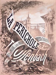 Affisch för ”La Périchole”, en operett av Jacques Offenbach (1819-80), Henri Meilhac (1830-97) och Ludovic Halévy (1834-1908), 1868