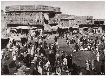 Market al Dijaj-marknaden, Basra, Irak, 1925.