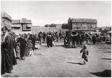 Basartorget i Basra, Irak, 1925