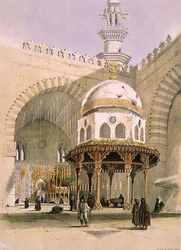 Sultan Hassans moské, Kairo, pub. 1846 (lito)