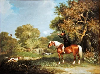 Fasanskytte (olja på duk)