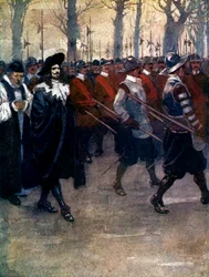 Karl kungen gick för sista gången genom Londons gator, 1649, 1905.