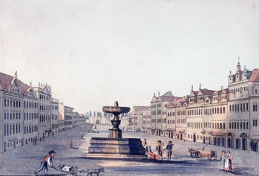 Hästmarknad, ca 1810