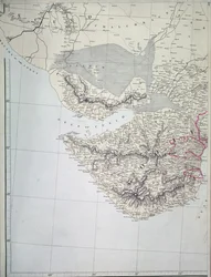 Karta över västra Indien, 1816