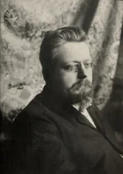 Porträtt av den franske målaren Charles Lucien Leandre ( 1862