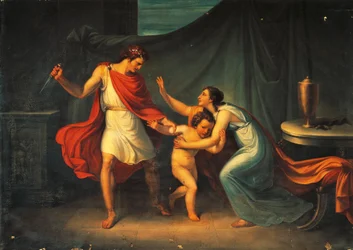 Pyrrhus hotar livet på lilla Astyanax