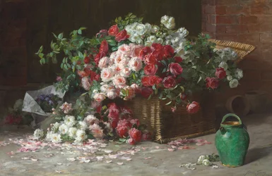 Basket of Roses, ca 1890 (olja på duk)