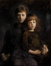 Bror och syster Mary och Gerald Thayer, 1889.