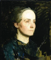 Porträtt av en kvinna (Miss Gertrude Bloede)