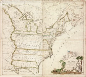 Amerikas första nationella karta, 1784
