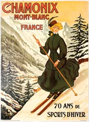 Chamonix Mont Blanc 70 år av vintersport.