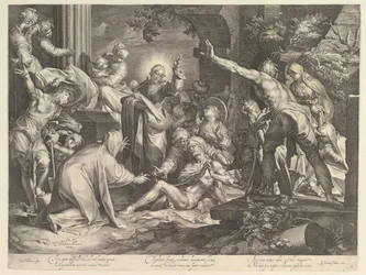 Uppfostran av Lazarus, ca. 1600.