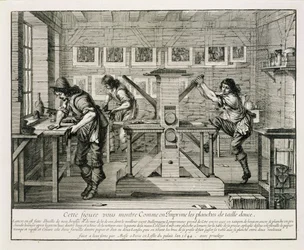 Fransk tryckpress, 1642