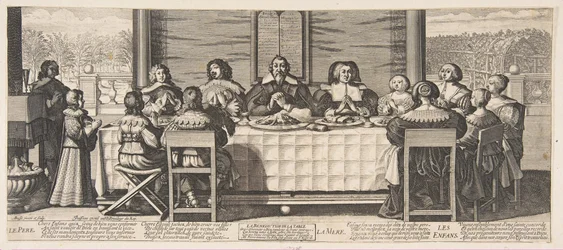 Välsignelsen vid bordet, ca. 1635.