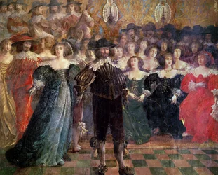 Court Ball (väggmålning) (detalj)