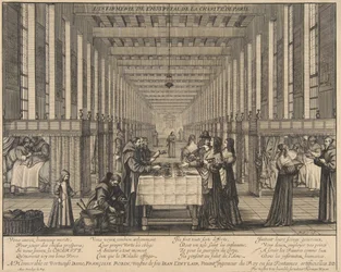 Sjukhuset på Hospital of Charity, ca. 1639.