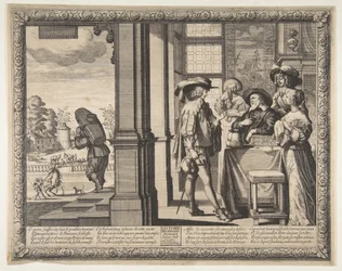 Den förlorade sonen lämnar hemmet, ca. 1636.