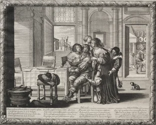 The Prodigal Son: Riotous Living, 1635.