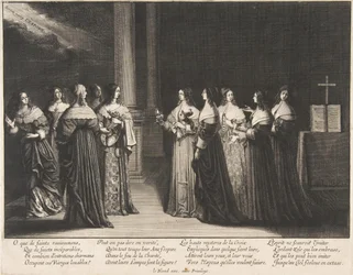 De kloka jungfrorna vägrar olja till de dåraktiga jungfrorna, ca. 1635.