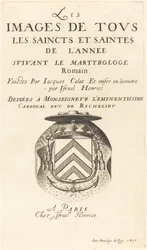 Titelsida för Callots "The Calendar of Saints"