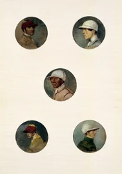 Studies of Jockeys (olja på duk)
