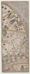 Katalansk atlas, blad 12, 1375