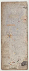 Katalansk atlas, blad 5, 1375