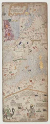 Katalansk atlas, blad 6, 1375