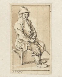 sittande man