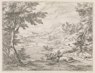Flodlandskap med en väg River Landscapes (serietitel)