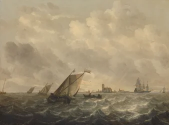 Flodutsikt, ca 1643-1650 (olja på pannå)