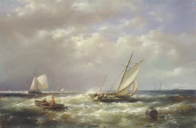 Fiskebåtar utanför kusten
