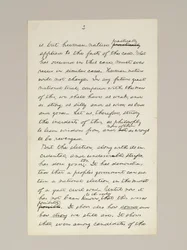 Autografmanuskript av Lincolns valsegertal som president, levererat i Washington D.C., från Vita husets fönster på kvällen den 10 november