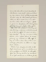 Autografmanuskript av Lincolns valsegertal som president, levererat i Washington D.C., från Vita husets fönster på kvällen den 10 november