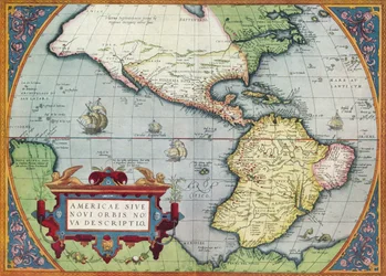 America, or the New World: From theatrum Orbis Terrarum av Abraham Ortelius, 1570, 1570, 19