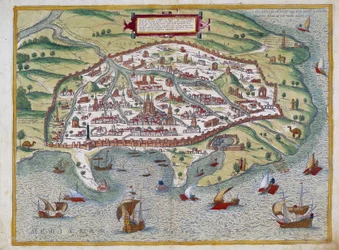 Karta över Alexandria - av Abraham Ortelius, Antwerpen