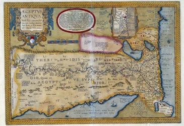 Karta över det antika Egypten - av Abraham Ortelius, Antwerpen