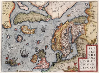 Karta över Europa av Ortelius