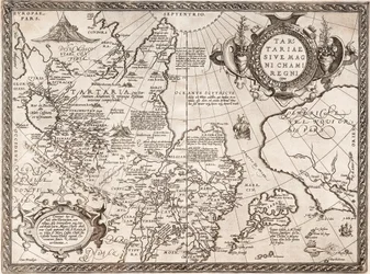 Karta över Ryssland ur: Theatrum Orbis Terrarum, 1598