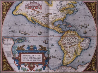 Ortelius karta över den nya världen