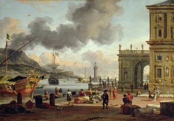 Scen i en medelhavshamn
