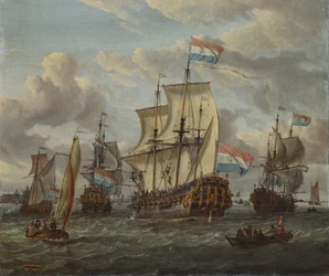 Fregatten Pieter en Paul på IJ