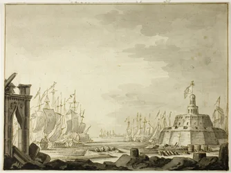 Malta, hamnen i Valletta