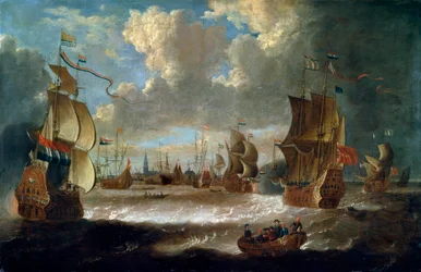 Ships in a Lagoon, 1600- eller tidigt 1700-tal